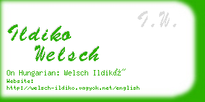 ildiko welsch business card
